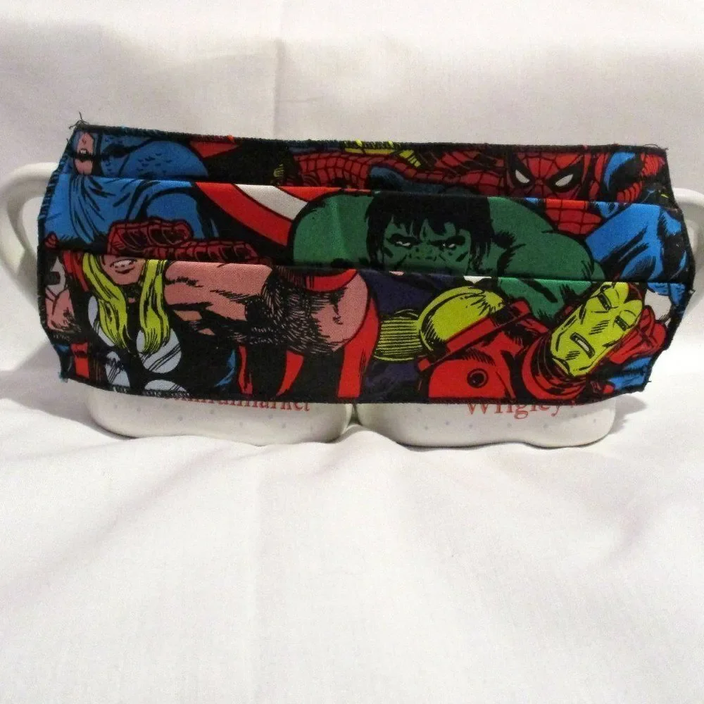 Handcrafted Marvel Face Mask Reversible